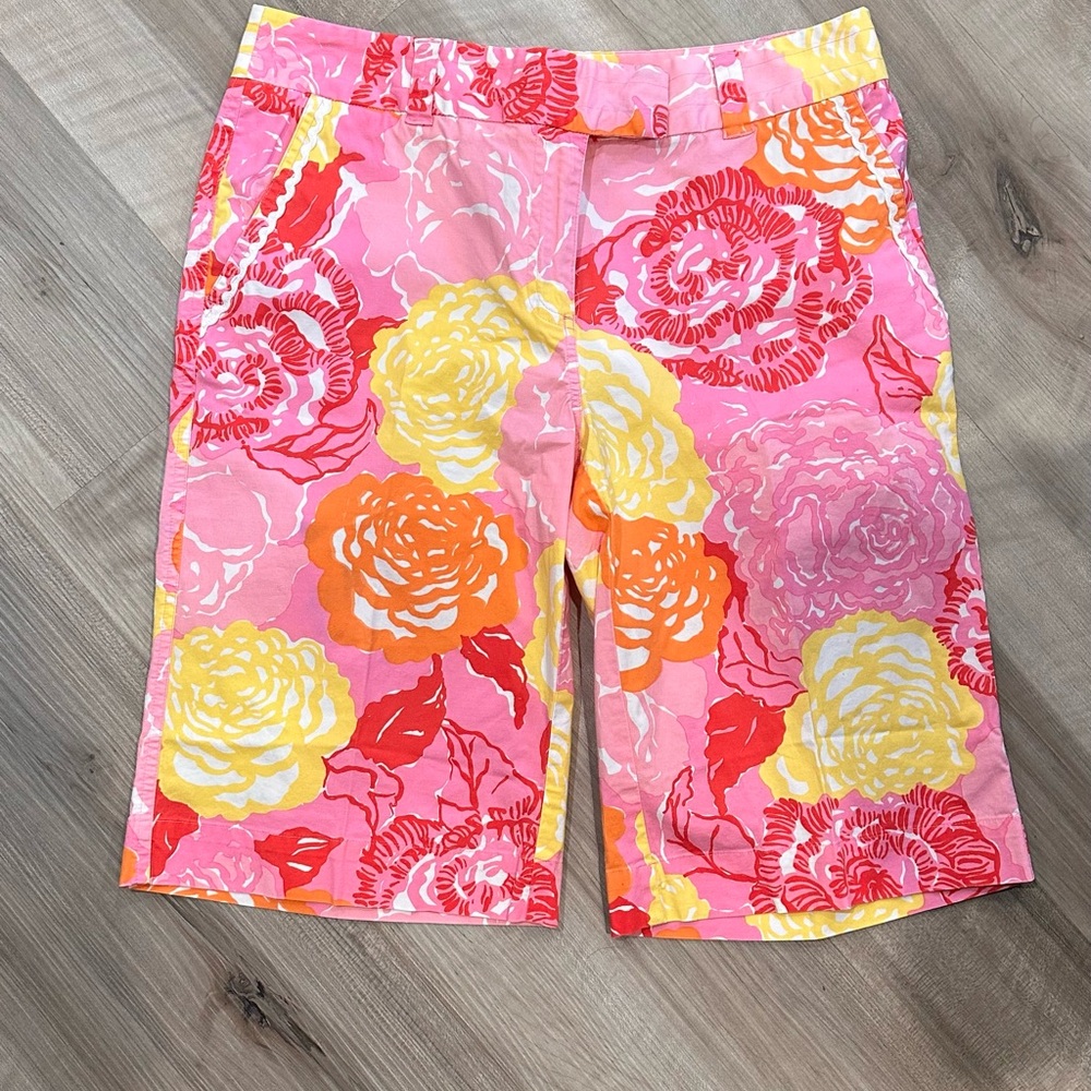 Lilly Pulitzer Floral Shorts - Pink Multi